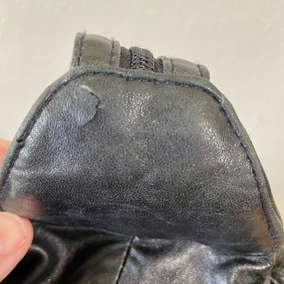 Vtg Smooth Leather Silver Accents Backpack Slingback Travel Minimalist Organizer - Picture 13 of 16